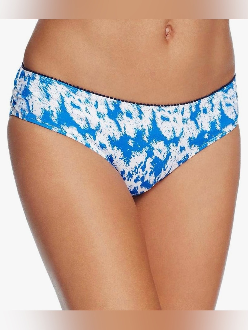 NWT Heidi Klum Catalina Kisses Blue and White Printed Bikini Bottoms